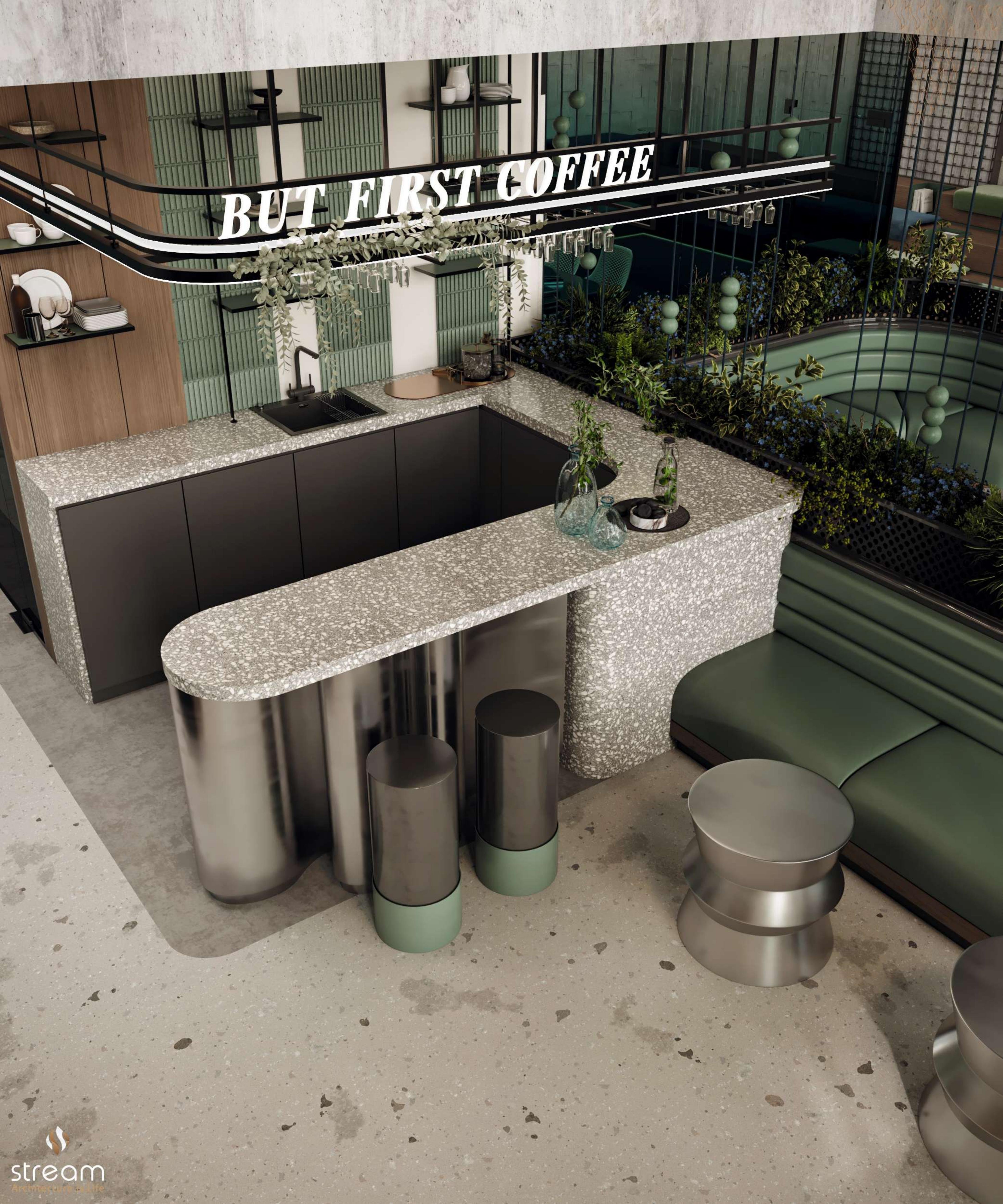 Coffee bar and lounge