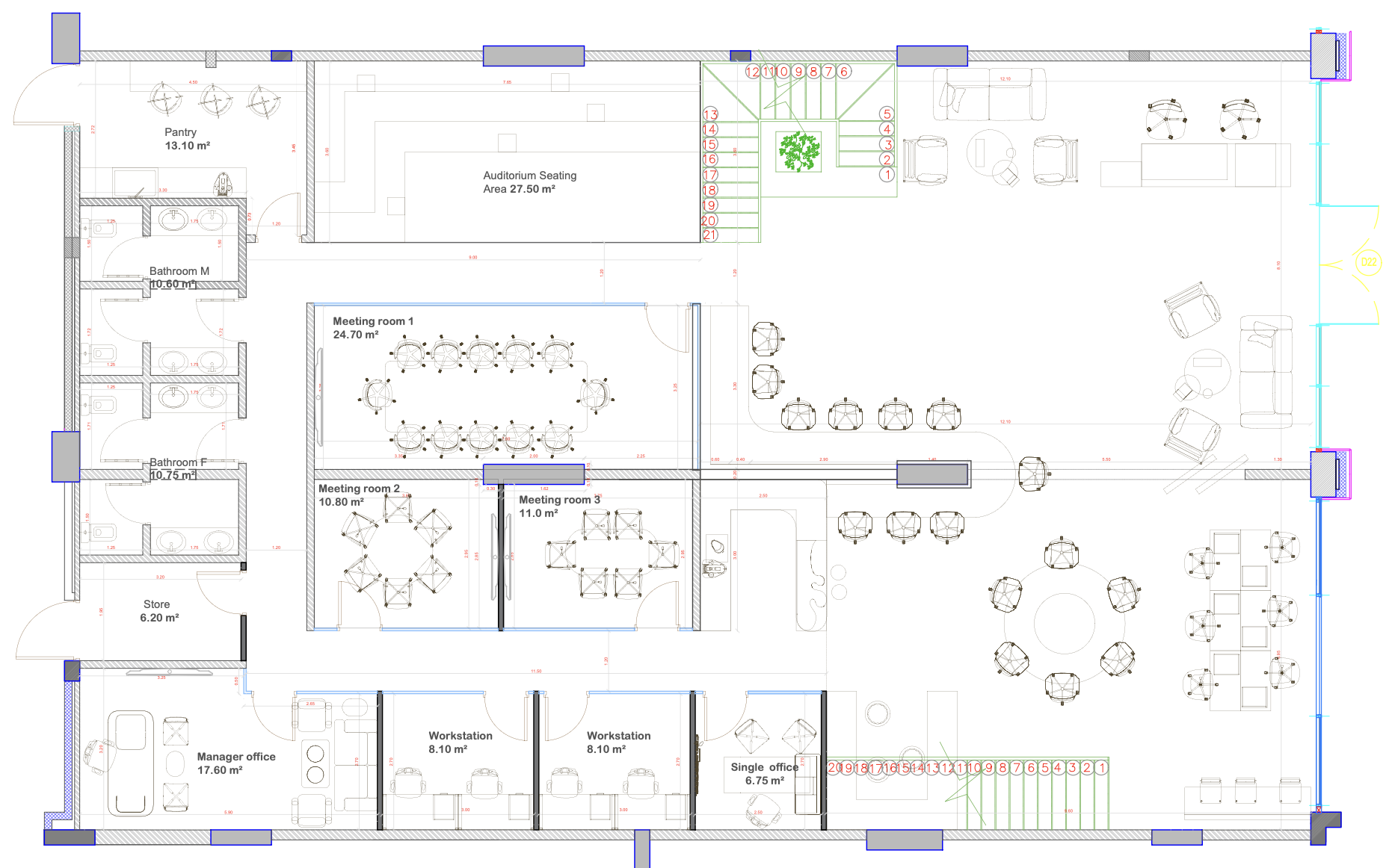 Founders Zone Ground Floor Plan