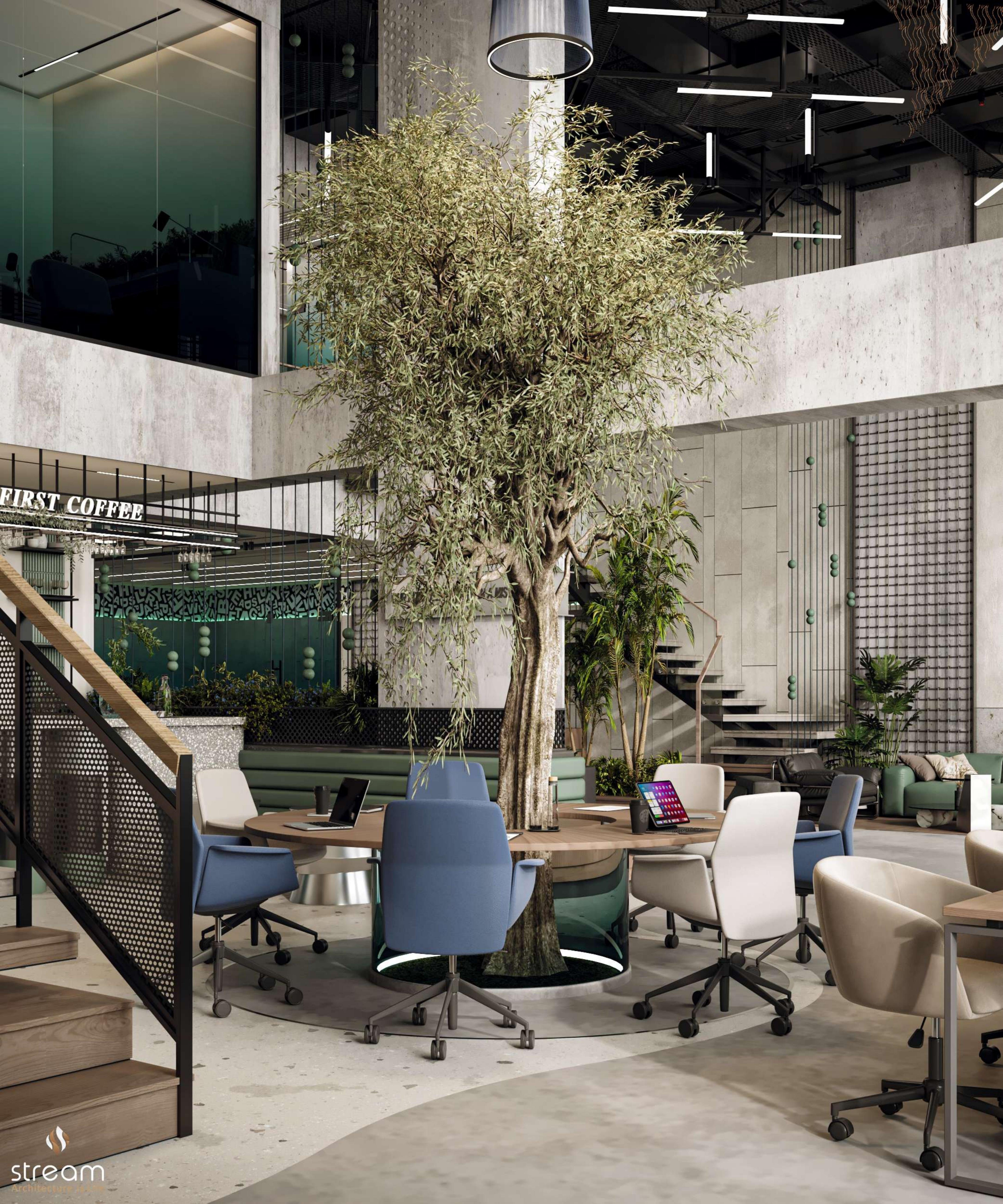 Hot desks co-working